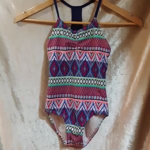 Pretty Full Coverage Girls Bathing Suit M(8-10)